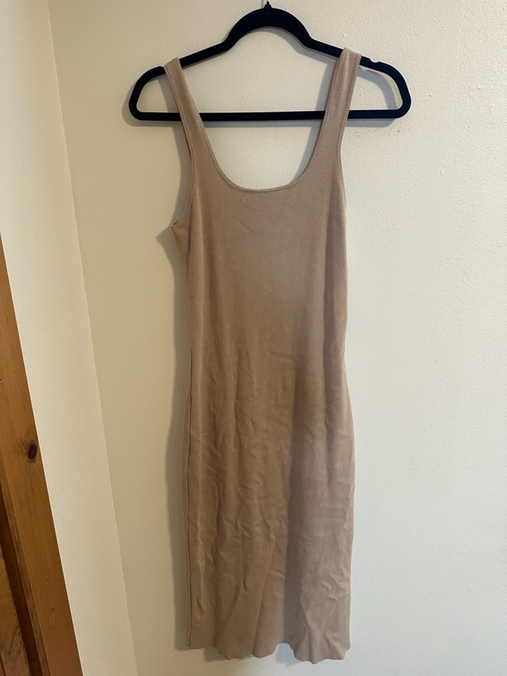 She + Sky Neutral Tank Midi Dress in Taupe
